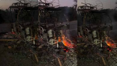 MP में कांवड़ यात्रा के दौरान बवाल, ई-रिक्शा में आगजनी, चालक की बेरहमी से पिटाई