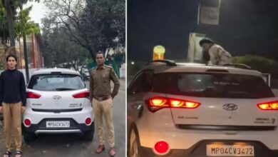 श्रेष्ठ परमार का जानलेवा स्टंट: नेशनल बैडमिंटन खिलाड़ी ने कार की छत पर किया खतरे का खेल, भोपाल पुलिस ने दर्ज की FIR