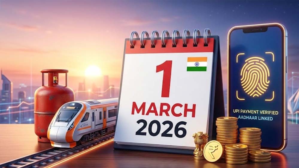 1 मार्च से लागू होंगे नए नियम: ट्रेन टिकट, LPG, UPI और सिम पर पड़ेगा असर