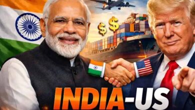 ट्रिलियन का मार्केट खुला, आज से लागू होगा 18% टैरिफ: जानें India-US डील की 10 अहम बातें ट्रिलियन का मार्केट खुला, आज से लागू होगा 18% टैरिफ: जानें India-US डील की 10 अहम बातें