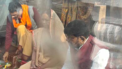 पशुपालन एवं डेयरी विभाग राज्यमंत्री  पटेल ने माँ नर्मदा का किया पूजन