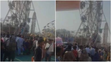 मेले में सुरक्षा चूक: शिवरीनारायण में आकाश झूले की कुर्सी टूटी, दो घायल