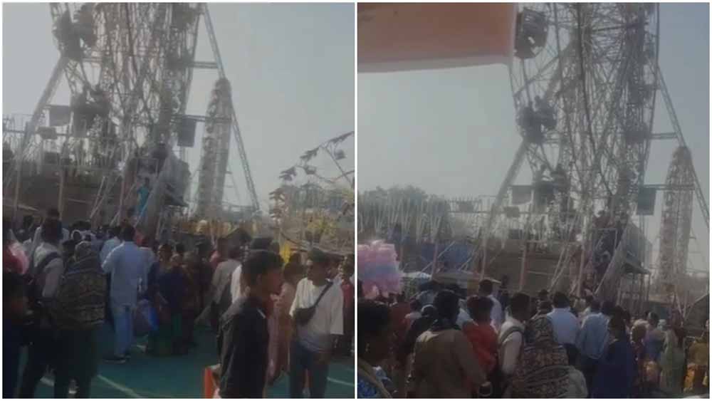 मेले में सुरक्षा चूक: शिवरीनारायण में आकाश झूले की कुर्सी टूटी, दो घायल