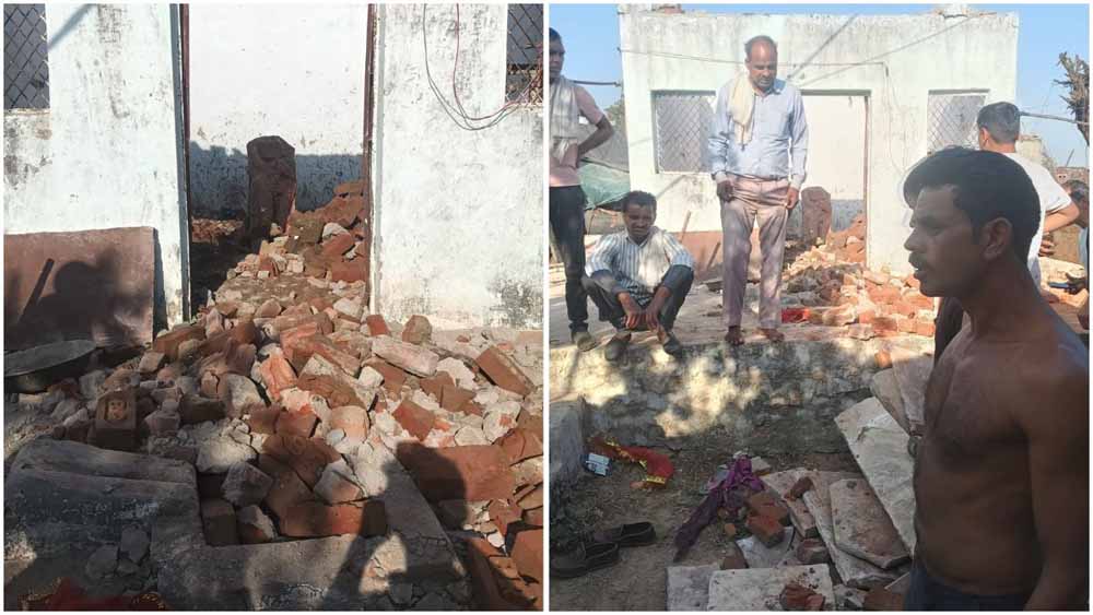 मुरैना में पूजा के दौरान मंदिर की छत गिरी, मलबे में दबकर 3 मासूम बच्चियों की मौत; 4 घायल मुरैना में पूजा के दौरान मंदिर की छत गिरी, मलबे में दबकर 3 मासूम बच्चियों की मौत; 4 घायल