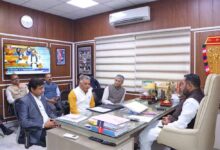 केंद्रीय आयुष राज्य मंत्री (स्वतंत्र प्रभार) श्री जाधव से मिले, आयुष मंत्री  इन्दर सिंह परमार