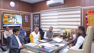 केंद्रीय आयुष राज्य मंत्री (स्वतंत्र प्रभार) श्री जाधव से मिले, आयुष मंत्री  इन्दर सिंह परमार