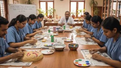 AIIMS Bhopal में नई पहल: आर्ट थैरेपी से तनाव होगा दूर, रद्दी अखबारों से बनेगी रचनात्मकता
