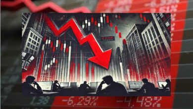 शेयर बाजार में भयंकर गिरावट, 7 लाख करोड़ का धक्का, सेंसेक्स 1000 अंक टूटा