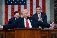 डोनाल्ड ट्रंप के भाषण पर बड़ा खुलासा: अमेरिकी मीडिया ने गिनाए 5 बड़े झूठ डोनाल्ड ट्रंप के भाषण पर बड़ा खुलासा: अमेरिकी मीडिया ने गिनाए 5 बड़े झूठ