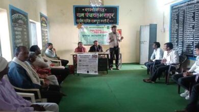 कृषि रथ के माध्यम से किसानों को दी जा रही ई-विकास प्रणाली की जानकारी