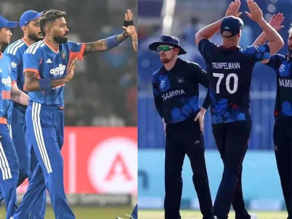 टीम इंडिया का तूफानी प्रदर्शन, दूसरे मैच में नामीबिया के सामने 210 रनों की चुनौती