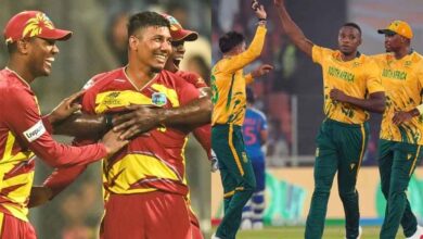 टॉस जीतकर दक्षिण अफ्रीका का फैसला, वेस्टइंडीज करेगी पहले बल्लेबाजी टॉस जीतकर दक्षिण अफ्रीका का फैसला, वेस्टइंडीज करेगी पहले बल्लेबाजी