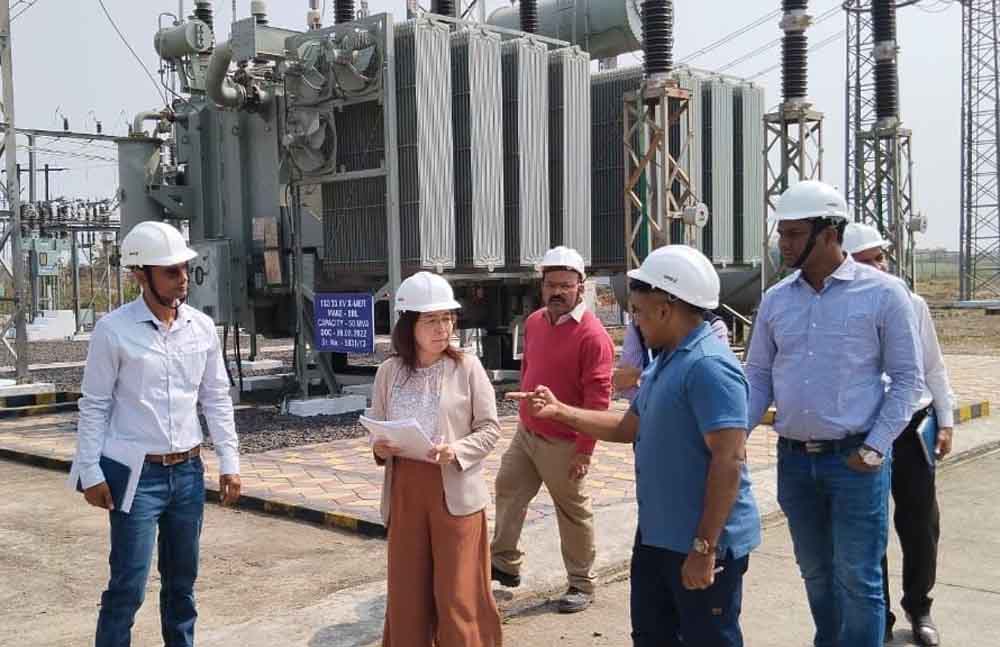 जायका टीम ने किया एमपी ट्रांसको की ट्रांसमिशन लाइन एवं सब स्टेशन का बारीकी से निरीक्षण