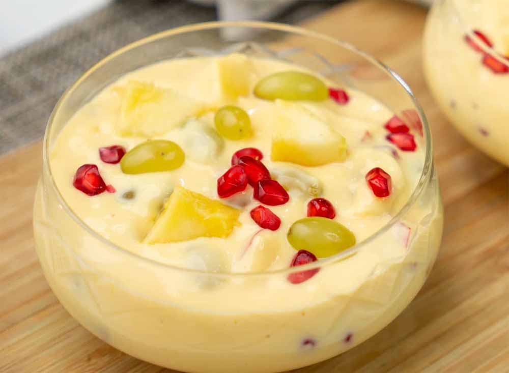 ट्राय करें केसर वाला टेस्टी फ्रूट कस्टर्ड ट्राय करें केसर वाला टेस्टी फ्रूट कस्टर्ड