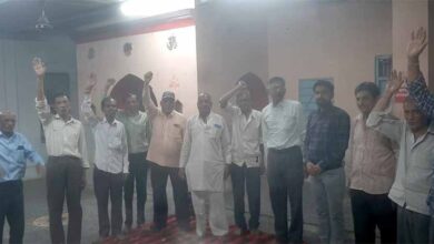 माँ मोटी माता परिसर में ताप्ती–नर्मदा रेल लाइन को लेकर बैठक संपन्न हुई