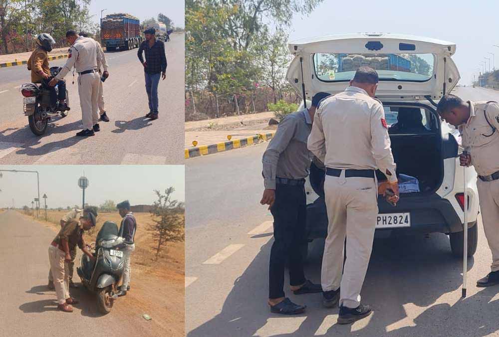 होली से पहले रायपुर ग्रामीण पुलिस का सख्त अभियान, 613 लोगों पर कार्रवाई