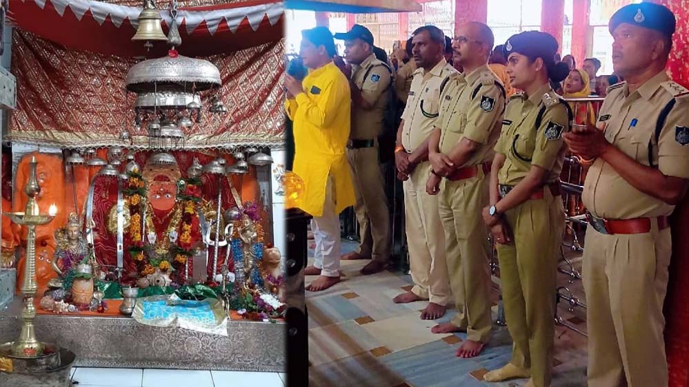 नवरात्रि पर सख्त सुरक्षा घेरा: तरावली माता मंदिर में एसपी का औचक निरीक्षण, श्रद्धालुओं की सुरक्षा सर्वोच्च प्राथमिकता