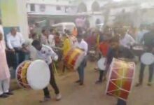 ग्राम अखड़ार में महा विशाल धर्म कुंभ श्री राम कथा एवं श्री राम महायज्ञ की शोभायात्रा निकाली गई