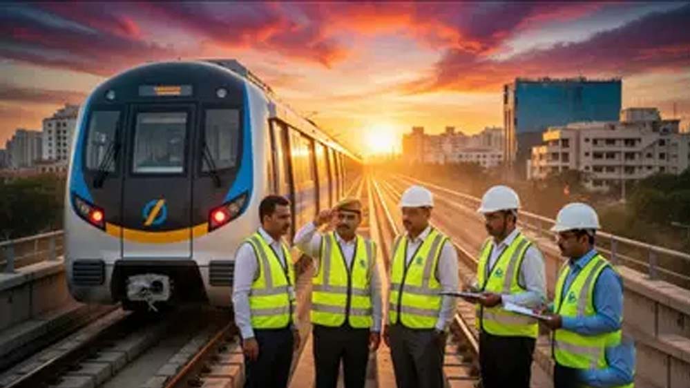 इंदौर मेट्रो के दूसरे फेज का हुआ फाइनल टेस्ट, स्टेशन मैनेजमेंट से लेकर इमरजेंसी ब्रेक तक की जांच