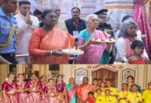 राष्ट्रपति द्रौपदी मुर्मु ने इस्कॉन और प्रेम मंदिर में की पूजा-अर्चना