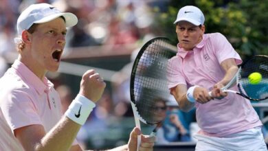 सिनर मियामी ओपन के क्वार्टर फाइनल में : 28 सेट जीतकर बना रिकॉर्ड, 2-5 से पिछड़ने के बाद की शानदार वापसी सिनर मियामी ओपन के क्वार्टर फाइनल में : 28 सेट जीतकर बना रिकॉर्ड, 2-5 से पिछड़ने के बाद की शानदार वापसी