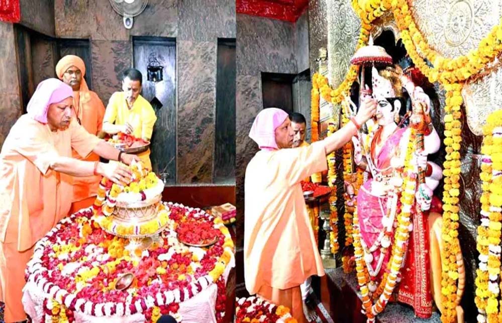 मुख्यमंत्री ने किए मां पाटेश्वरी के दर्शन