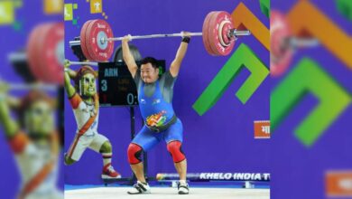 भारोत्तोलन के 94 किलोग्राम पुरुष वर्ग में अरुणाचल के लालू ताकू ने मारी बाजी