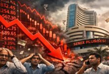ट्रंप की धमकी का असर: खुलते ही बाजार में 8 लाख करोड़ डूबे, सेंसेक्स 1800 अंक लुढ़का
