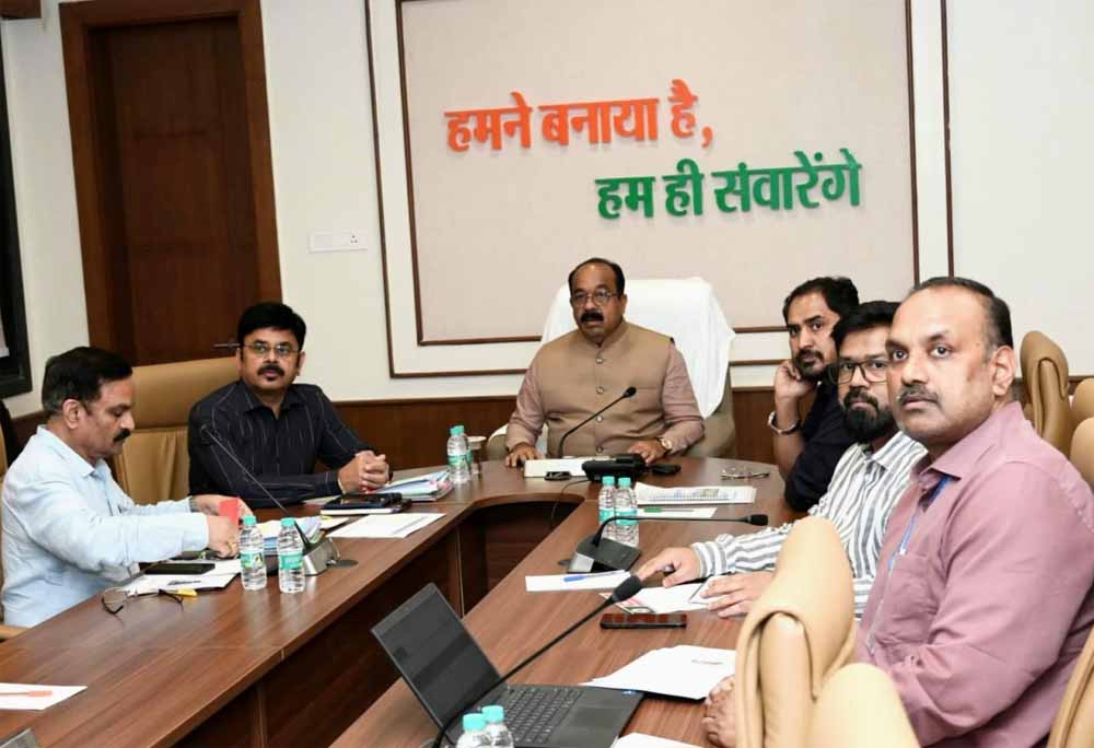 केन्द्रीय जल शक्ति मंत्रालय की वीसी में शामिल हुए उप मुख्यमंत्री  अरूण साव