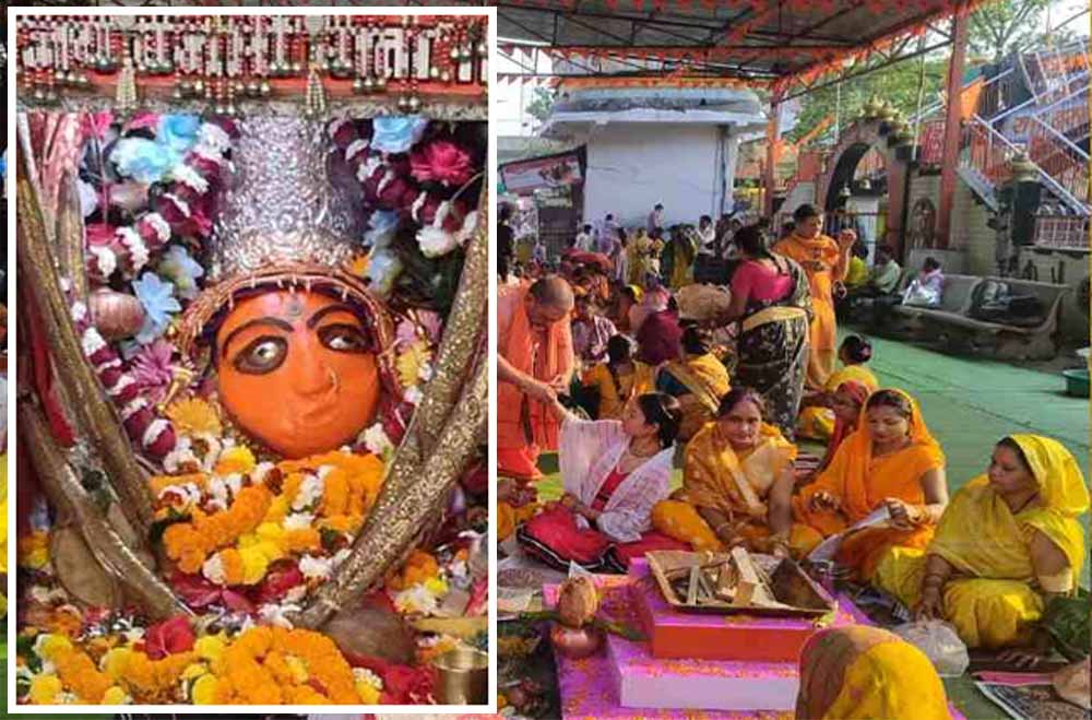 महाअष्टमी पर उमड़ी आस्था की भीड़, बंजारी मंदिर में नाग-नागिन के दर्शन से श्रद्धालु अचंभित