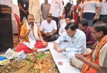 उद्योग मंत्री  देवांगन ने  चंदपुरिहा कंसोधन वैश्य गुप्ता समाज को सामुदायिक भवन की दी सौगात