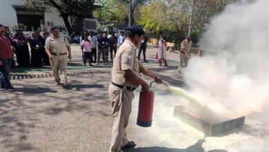पुलिस मुख्यालय में अग्नि सुरक्षा जागरूकता एवं मॉक ड्रिल आयोजित