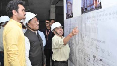 मुख्यमंत्री  विष्णुदेव साय ने किया निर्माणाधीन जगदेव राम उरांव कल्याण आश्रम चिकित्सालय का अवलोकन