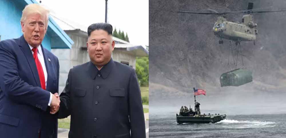 अब किम जोंग से पंगा ले रहे डोनाल्ड ट्रंप, हजारों सैनिकों की शुरू कर दी मिलिट्री ड्रिल
