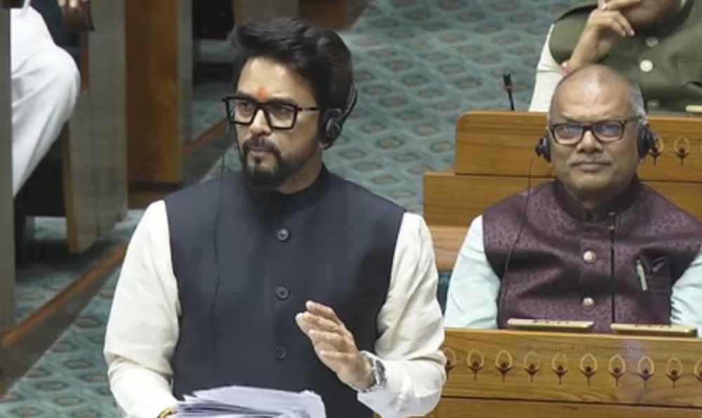 राहुल गांधी ‘प्रोपेगेंडा के लीडर’, सदन के नियमों का करते हैं उल्लंघन : अनुराग ठाकुर