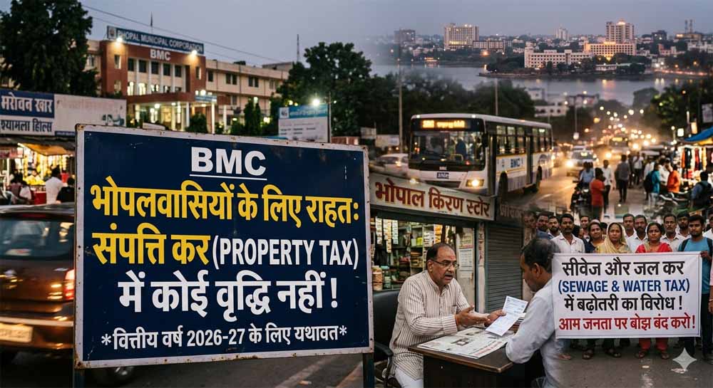 भोपाल में प्रॉपर्टी टैक्स नहीं बढ़ेगा, लेकिन सीवेज-जल कर से बढ़ सकता है खर्च भोपाल में प्रॉपर्टी टैक्स नहीं बढ़ेगा, लेकिन सीवेज-जल कर से बढ़ सकता है खर्च