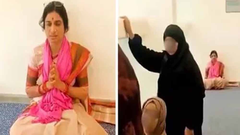 एयरपोर्ट पर BJP नेता माधवी की हरकत से मचा बवाल, पहले मस्जिद विवाद अब नया विवाद