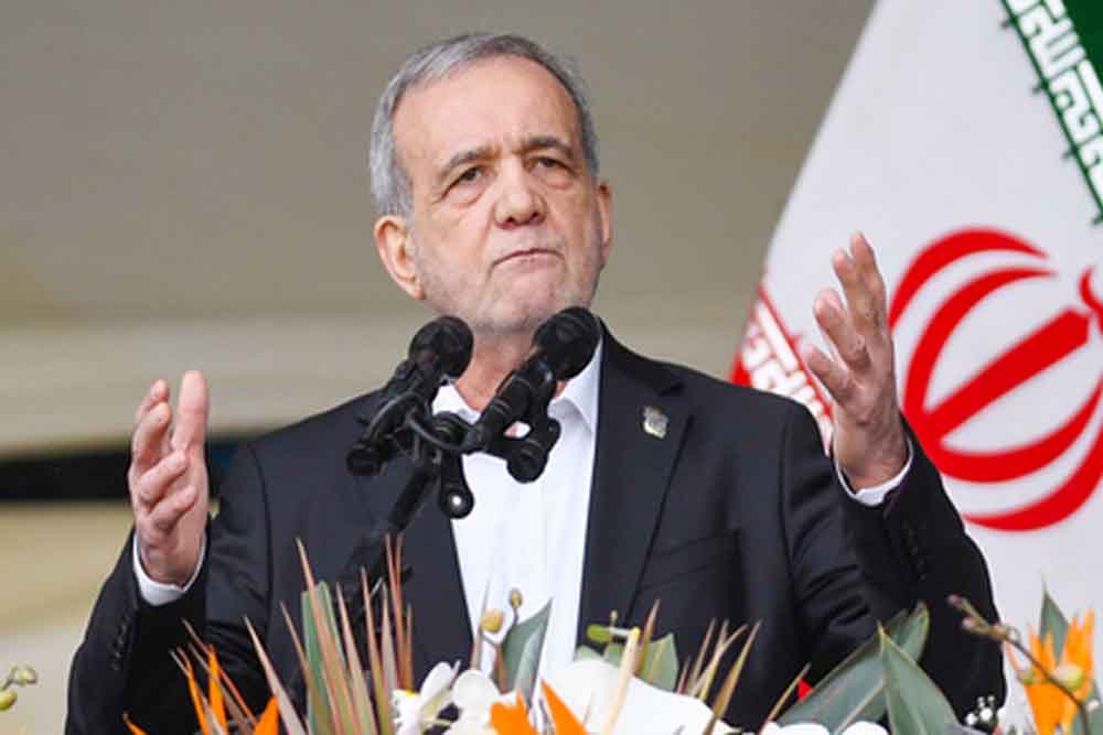 मसूद पेजेश्कियन का सख्त संदेश: ईरान पहल नहीं करता, लेकिन जवाब देना जानता है मसूद पेजेश्कियन का सख्त संदेश: ईरान पहल नहीं करता, लेकिन जवाब देना जानता है