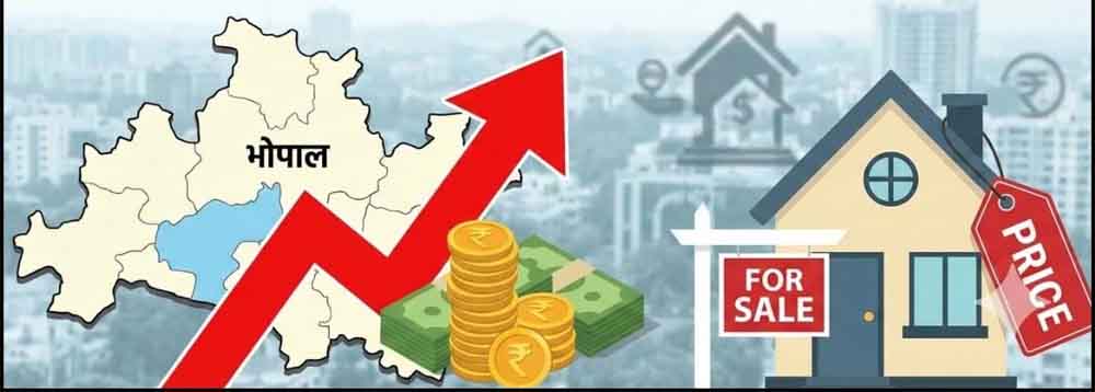 भोपाल में जमीन खरीदना महंगा! 551 प्राइम लोकेशन पर 11% रेट बढ़ाने की तैयारी