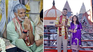 महाकाल के दर पर एक्टर मिलिन्द सोमन और क्रिकेटर नीतीश राणा, बाबा से किया दिल की बात का खुलासा