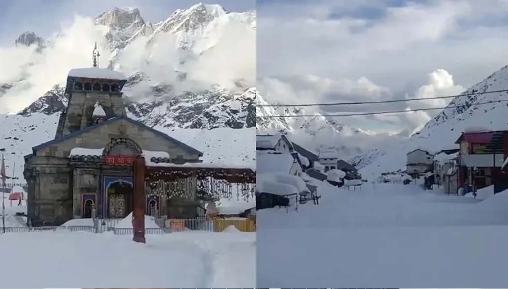केदारनाथ धाम में बर्फ की चादर के बीच खुलेंगे कपाट, ग्लेशियर्स काटकर बना स्नो कॉरिडोर, 5.96 लाख से अधिक रजिस्ट्रेशन