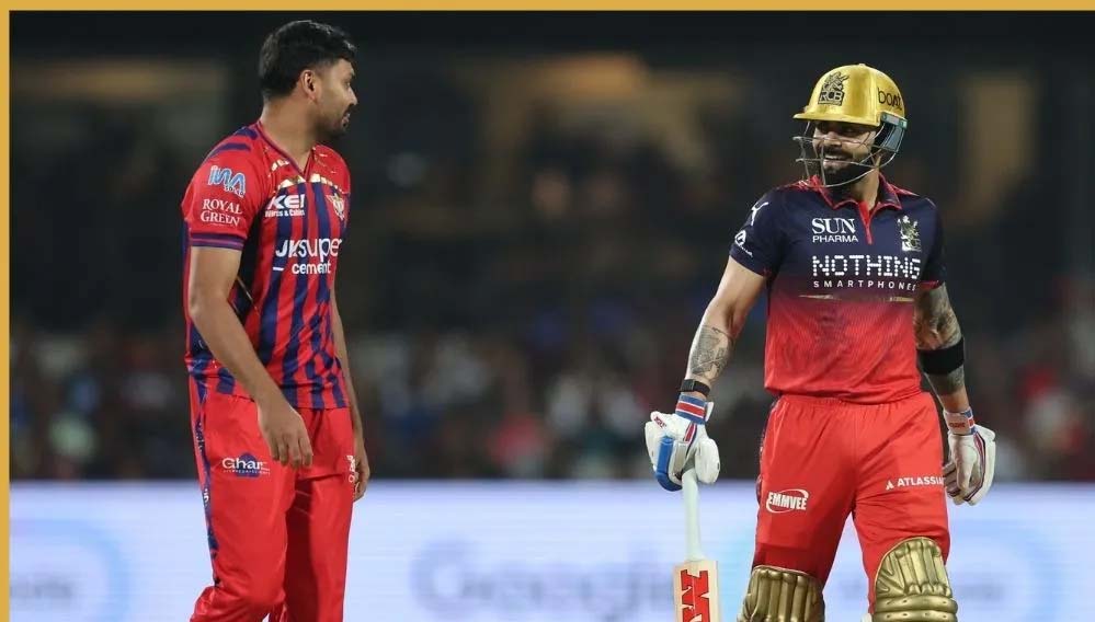बेंगलुरु ने लखनऊ को हराकर टेबल में टॉप किया, कोहली और रसिक की शानदार पारी