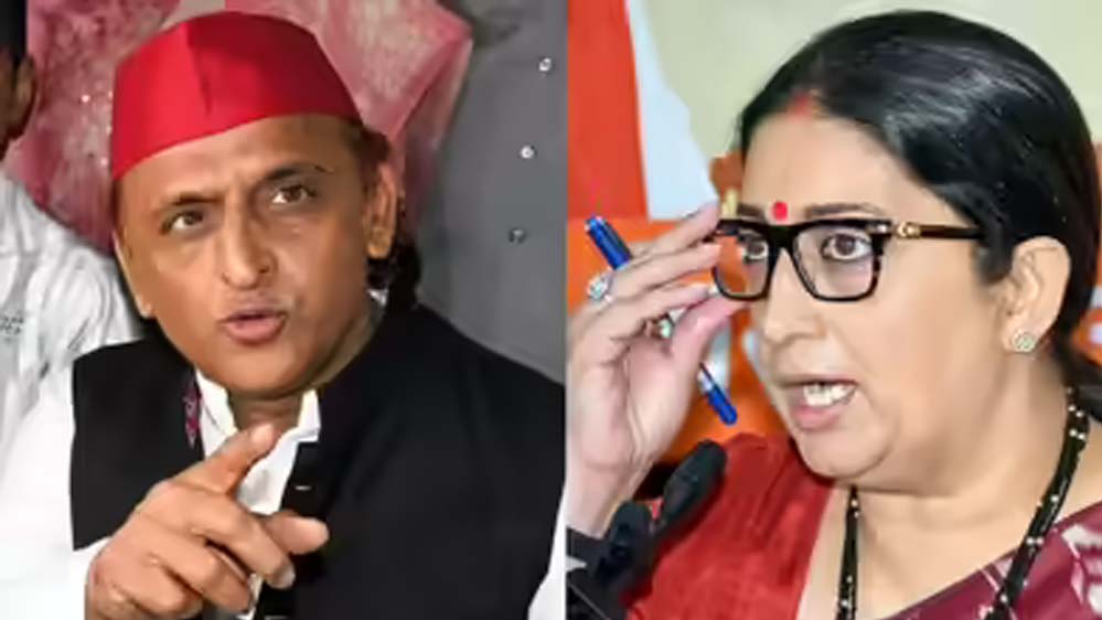 दम है तो गोरखपुर से चुनाव लड़कर दिखाएं’, स्मृति ईरानी ने अखिलेश पर किया पलटवार