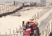 114 पीपों से तैयार हुआ ढेमवाघाट पुल, गोंडा से अयोध्या का सफर अब होगा आसान