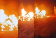 मिर्जापुर में ट्रक के ब्रेक फेल, बोलेरो को मारी टक्कर, 9 लोग जिंदा जलकर मरे