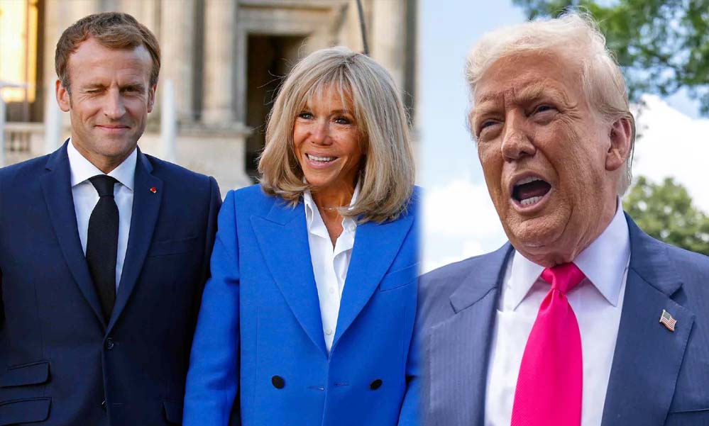 इमैनुएल मैक्रों संग बुरा बर्ताव करती हैं उनकी पत्नी, ट्रंप ने उड़ाया फ्रांसीसी राष्ट्रपति का मजाक