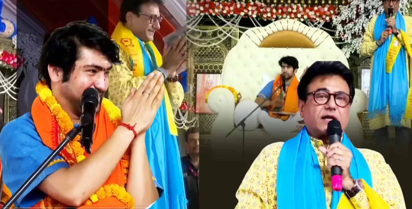 प्रयागराज में बागेश्वर धाम की कथा में नीतीश भारद्वाज ने धर्म और समाज पर रखे विचार