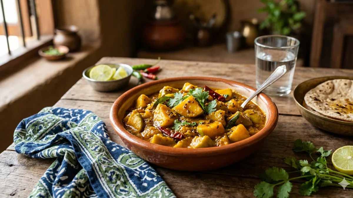 कच्चे आम की चटपटी सब्ज,गर्मियों का स्वाद बढ़ाने वाली आसान रेसिपी