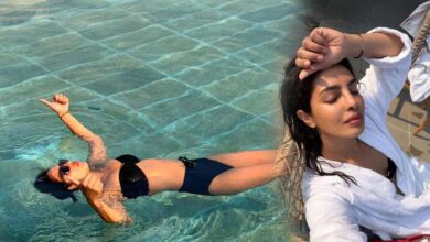 43 साल की प्रियंका ने बिकिनी में पूल में लगाई डुबकी, बोल्डनेस से खींचा ध्यान