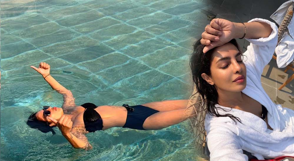 43 साल की प्रियंका ने बिकिनी में पूल में लगाई डुबकी, बोल्डनेस से खींचा ध्यान